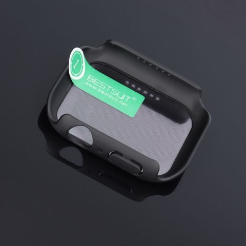 Futerał ochronny ze szkłem Bestsuit Flexible do Apple Watch series 7/8/9-45mm - grafitowy