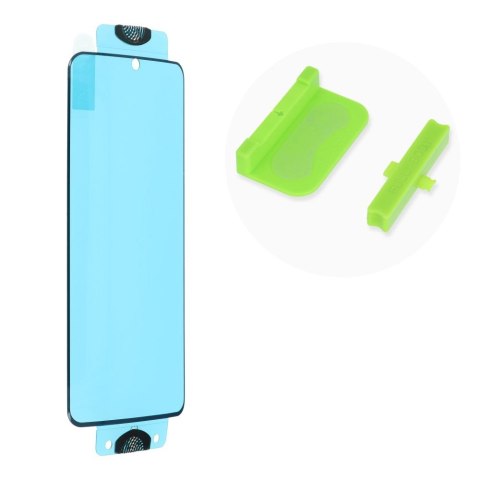 Szkło hybrydowe 5D Full Glue do Samsung S24 ULTRA Bestsuit Flexible (Hot Bending) działający czytnik czarne