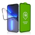 Szkło hybrydowe 5D Full Glue do iPhone 16 PLUS Bestsuit Flexible czarne