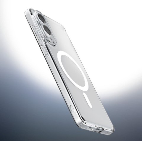 SPIGEN futerał ULTRA HYBRID MAG kompatybilny z MagSafe do SAMSUNG S25 Edge clear white