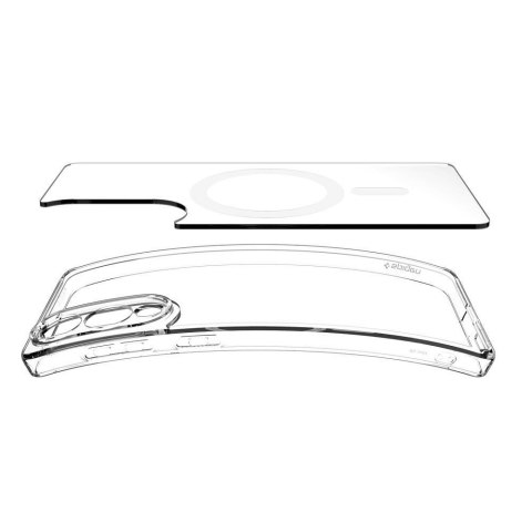 SPIGEN futerał ULTRA HYBRID MAG kompatybilny z MagSafe do SAMSUNG S25 Edge clear white