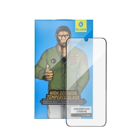 Szkło Hartowane 5D do iPhone 14 PRO MAX Mr. Monkey Glass (Anti-Static Strong HD) czarne