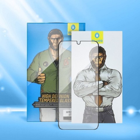 Szkło Hartowane 5D do iPhone 14 PRO MAX Mr. Monkey Glass (Anti-Static Strong HD) czarne