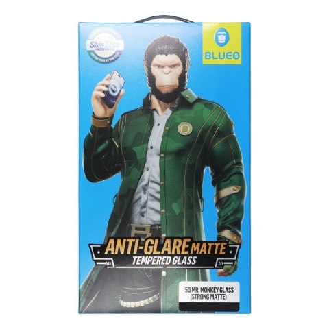 Szkło Hartowane 5D do iPhone X / XS / 11 PRO Mr. Monkey Glass czarne (Anti-Glare Strong Matte)