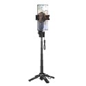 Live stand Hoco z magnetycznym oraz uniwersalnym mocowaniem z pilotem bezprzewodowym K27 PRO czarny