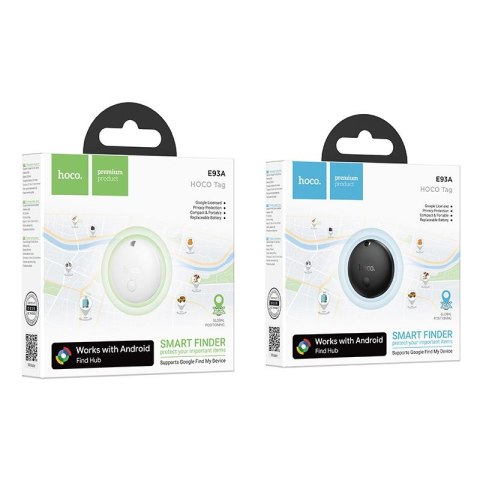 Lokalizator zgodny z Google Find My Device Hoco E93A biały