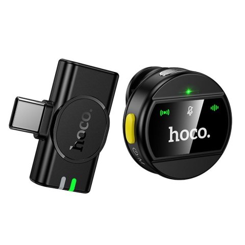Mikrofon bezprzewodowy USB C Hoco L21 czarny