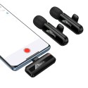 Mikrofon bezprzewodowy podwójny Lightning / USB C Hoco L20A czarny
