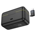 Mikrofon krawatowy bezprzewodowy Lightning / USB C Hoco 2 szt L17 czarny