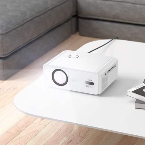 Projektor Full HD Hoco z systemem Android Wi-Fi Bluetooth 1080P DT3 biały