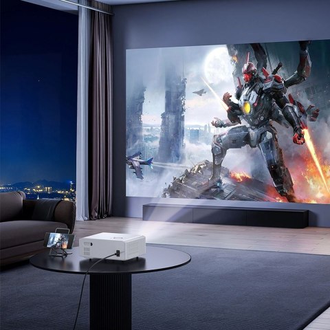 Projektor Full HD Hoco z systemem Android Wi-Fi Bluetooth 1080P DT3 biały