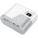 Projektor HD Ready Hoco z systemem Android Wi-Fi Bluetooth 720P DT2 biały