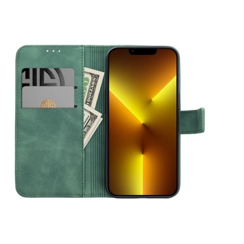 Etui z klapką na Xiaomi Redmi NOTE 13 4G Tender Book zielone