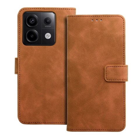 Etui z klapką na Xiaomi Redmi NOTE 13 PRO 5G Tender Book brązowe