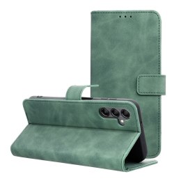 Etui z klapką na Samsung A14 4G / A14 5G Tender Book zielone