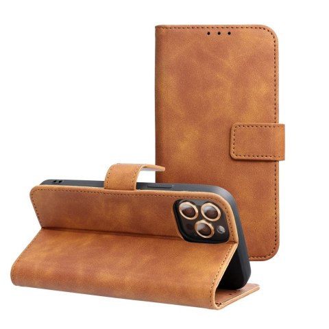 Etui z klapką na Samsung S24 ULTRA Tender Book brązowe