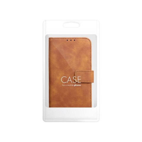 Etui z klapką na Samsung S26 Tender Book brązowe