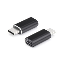 Adapter Lightning (żeński) do Typ C (męski) czarny