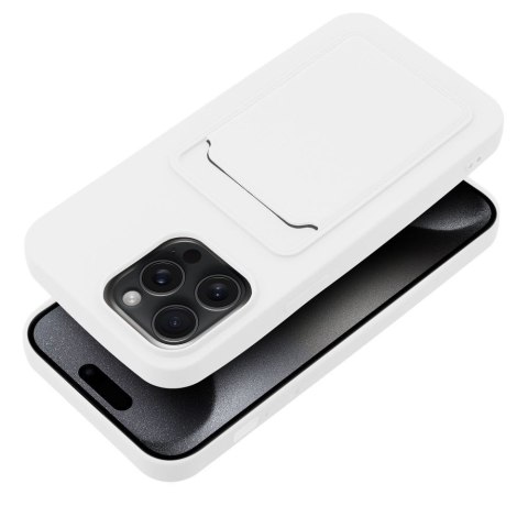 Etui na iPhone 15 PRO MAX Card Case białe
