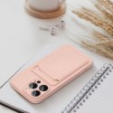 Etui na iPhone 16 PLUS Card Case różowe