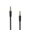 Kabel AUX Jack 3,5 mm (męski) do Jack 3,5 mm (męski) BOX 1m czarny