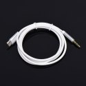 Kabel AUX Typ C (męski) do Jack 3,5 mm (męski) biały