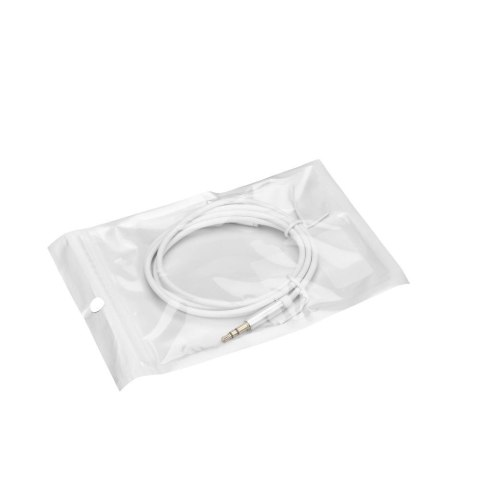Kabel AUX Typ C (męski) do Jack 3,5 mm (męski) biały