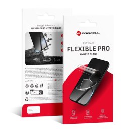 Szkło hybrydowe 5D do Samsung S24 ULTRA Forcell Flexible (Hot Bending) działający czytnik czarne