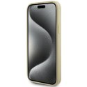 GUESS futerał do IPHONE 13 / 14 / 15 GUHCP15SPS4DGPD (Leather 4G Metal Logo Strass) złoty