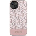 GUESS futerał do IPHONE 14 kompatybilny z MagSafe GUHMP14SHGCFSEP (GCUBE Stripes) różowy