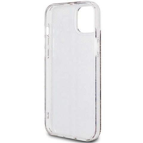 GUESS futerał do IPHONE 15 Plus GUHCP15MH4PSEGW (4G Gold Stripe) brązowy