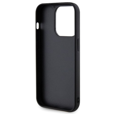 GUESS futerał do IPHONE 15 Pro GUHCP15LPSQSQSK (Quilted Metal Logo) czarny