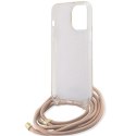 Guess GUESS futerał do IPHONE 15 Pro Max GUHCP15XHC4SEP (Crossbody Cord 4G Print) różowy
