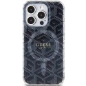 GUESS futerał do IPHONE 15 Pro Max kompatybilny z MagSafe GUHMP15XHGCUSTGK (IML GCUBE) czarny