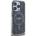 GUESS futerał do IPHONE 15 Pro Max kompatybilny z MagSafe GUHMP15XHGCUSTGK (IML GCUBE) czarny