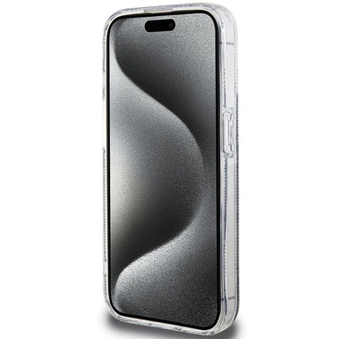 GUESS futerał do IPHONE 15 Pro Max kompatybilny z MagSafe GUHMP15XHGCUSTGK (IML GCUBE) czarny