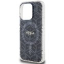 GUESS futerał do IPHONE 15 Pro Max kompatybilny z MagSafe GUHMP15XHGCUSTGK (IML GCUBE) czarny