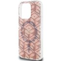 GUESS futerał do IPHONE 15 Pro Max kompatybilny z MagSafe GUHMP15XHGCUSTGP (IML GCUBE) różowy