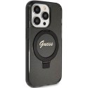 GUESS futerał do IPHONE 15 Pro Max kompatybilny z MagSafe GUHMP15XHRSGSK do iPhone 15 Pro Max (Kompatybilny z Magsafe / Glitter 