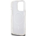 GUESS futerał do IPHONE 15 Pro kompatybilny z MagSafe GUHMP15LHGCUSTGW (IML GCUBE) brązowy