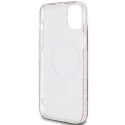GUESS futerał do IPHONE 15 kompatybilny z MagSafe GUHMP15SHGCUSTGW (IML GCUBE) brązowy