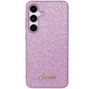 GUESS futerał do SAMSUNG S24 GUHCS24SHGGSHU (Glitter Script) fioletowy