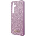 GUESS futerał do SAMSUNG S24 GUHCS24SHGGSHU (Glitter Script) fioletowy