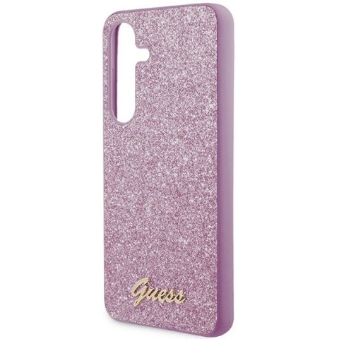GUESS futerał do SAMSUNG S24 GUHCS24SHGGSHU (Glitter Script) fioletowy