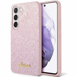 GUESS futerał do SAMSUNG S24 Plus GUHCS24MHGGSHP (Glitter Script) różowy