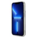 GUESS zestaw do IPHONE 14 Pro kompatybilny z MagSafe GUBPP14LH4EACSB (Bundle Pack / Case + Charger / 4G) złoty niebieski