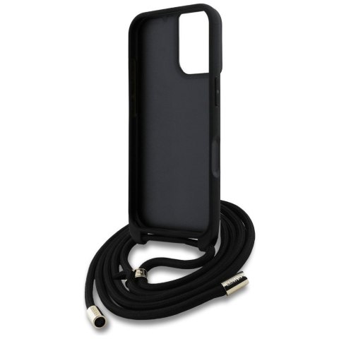 GUESS futerał do IPHONE 16 GUHCP16SP4GMGCRW (CBDY PU 4G Big Logo W/Cord Strap) brązowy