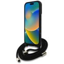GUESS futerał do IPHONE 16 Plus GUHCP16MP4GMGCRK (CBDY PU 4G Big Logo W/Cord Strap) czarny