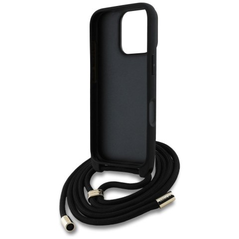 GUESS futerał do IPHONE 16 Pro Max GUHCP16XP4GMGCRW (CBDY PU 4G Big Logo W/Cord Strap) brązowy