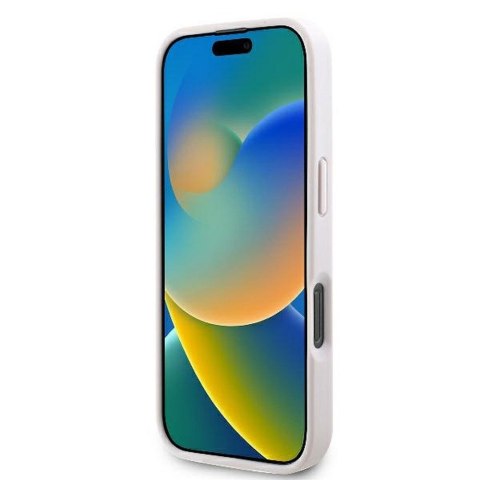 GUESS futerał do IPHONE 16 Pro Max GUHCP16XP4TDPP (PU Leather 4G Triangle Strass) różowy